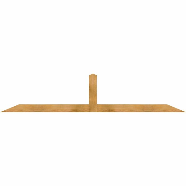 Ekena Millwork Portland Rough Sawn Timber Gable Bracket, Western Red Cedar, 96"W x 20"H x 4"D x 4"F, 5/12 Pitch GBW096X20X0404POR00RWR - main